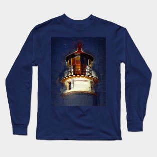 Umpqua Lighthouse in Gothic Long Sleeve T-Shirt